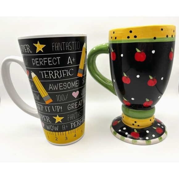 Ganz Favorite Teacher Coffee Tea Mug Cup & Bay Island Encouraging Teacher Mug - Picture 3 of 5